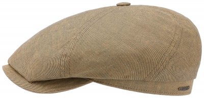 Gubbkeps / Flat cap - Stetson Hatteras Cap Newsboy Linen/cotton (gul)