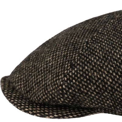 Gubbkeps / Flat cap - Stetson 6-Panel Cap Wool (svart)