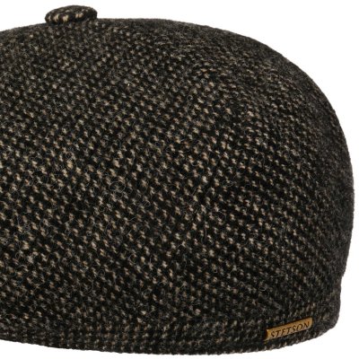 Gubbkeps / Flat cap - Stetson 6-Panel Cap Wool (svart)