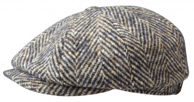 Gubbkeps / Flat cap - Stetson Hatteras Newsboy Donegal Wool (beige/multi)