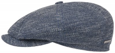 Gubbkeps / Flat cap - Stetson Bienville Jersey Newsboy Cap (blå/grå)