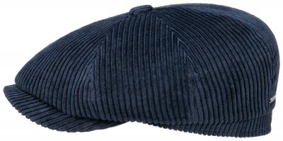 Gubbkeps / Flat cap - Stetson Hatteras Cord (blå)