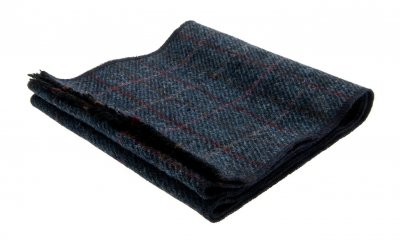 Halsduk - CTH Ericson Edgar Harris Tweed Scarf (blå)