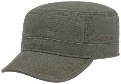 Gubbkeps / Flat cap - Stetson Army Cap Cotton (grå)