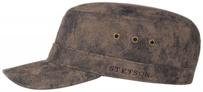 Gubbkeps / Flat cap - Stetson Army Cap Pigskin (brun)