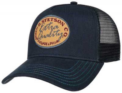 Keps - Stetson Trucker Cap Vintage Brushed Twill (navy/denim)