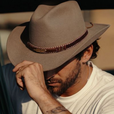 Hattar - Gårda Toquerville Crushable Wool felt Western hat (beige)