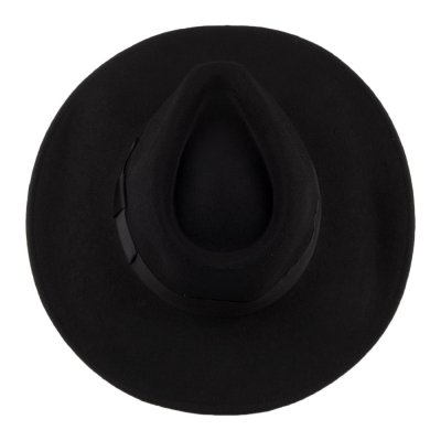 Hattar - Jaxon The Author Wide Brim Fedora Hat (svart)