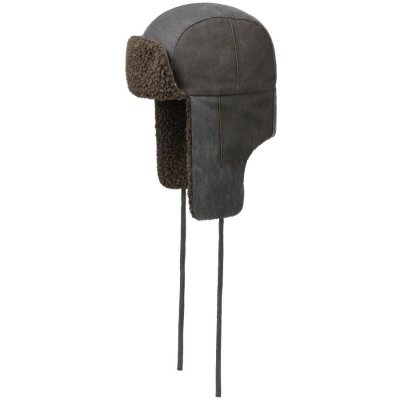 Pälsmössa - Stetson Bomber Aviator Hat (brun)