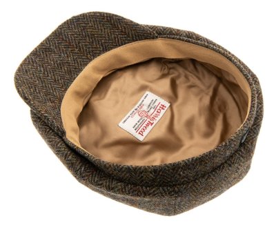 Gubbkeps / Flat cap - CTH Ericson Alan Sr. Harris Tweed Newsboy (grön)
