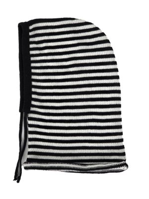 Balaclava - Gårda Valloire Striped Wool Mix Balaclava (svart/vit)