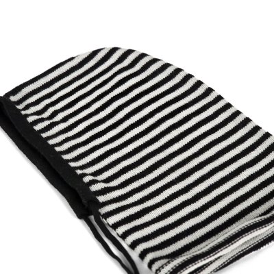 Balaclava - Gårda Valloire Striped Wool Mix Balaclava (svart/vit)