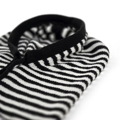 Balaclava - Gårda Valloire Striped Wool Mix Balaclava (svart/vit)