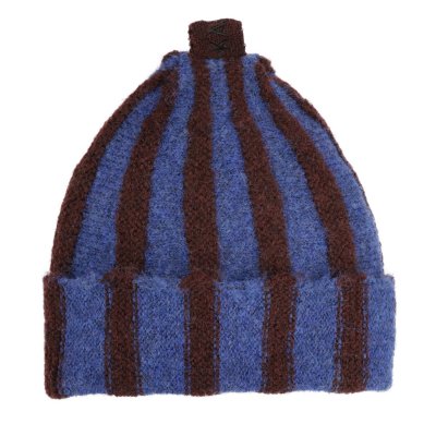 Mössa Barn - Gårda Bodafors Beanie (blå/vinröd)