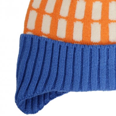 Mössa Barn - Gårda Lönneberga Beanie (orange/blå)