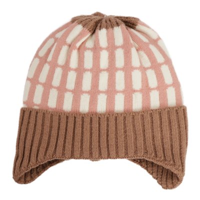 Mössa Barn - Gårda Lönneberga Beanie (rosa/brun)