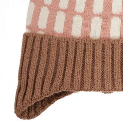 Mössa Barn - Gårda Lönneberga Beanie (rosa/brun)