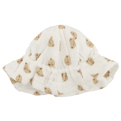 Hattar Barn - Gårda Teddybear Bucket hat (vit)