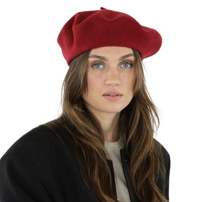 Basker - Gårda Annecy Wool Beret (vinröd)