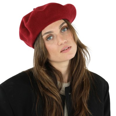 Basker - Gårda Annecy Wool Beret (vinröd)