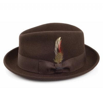 Hattar - Crushable Blues Trilby (brun)