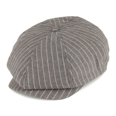 Gubbkeps / Flat cap - Brixton Brood (grå stripe)