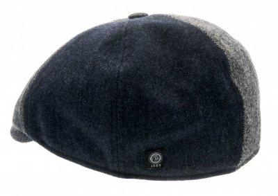 Gubbkeps / Flat cap - CTH Ericson Colin Patchwork Newsboy Cap (grå)