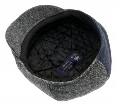 Gubbkeps / Flat cap - CTH Ericson Colin Patchwork Newsboy Cap (grå)