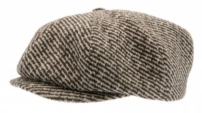 Gubbkeps / Flat cap - CTH Ericson Branson Diagonal Stripe Newsboy Cap (brun)