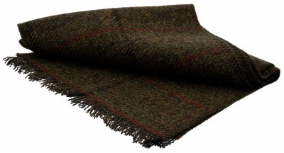 Halsduk - CTH Ericson Edgar Harris Tweed Scarf (grön)