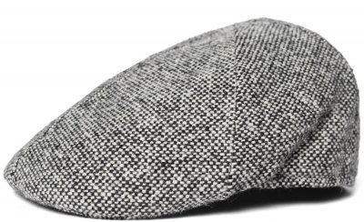 Gubbkeps / Flat cap - Gårda Salernitana Wool Newsboy Cap (svart/vit)