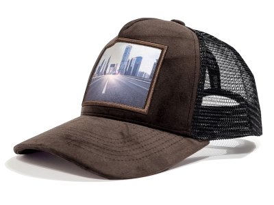 Keps - Gårda Velvet Trucker Shanghai (brun)