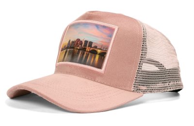 Keps - Gårda Velvet Trucker Sunset Skyline (rosa)