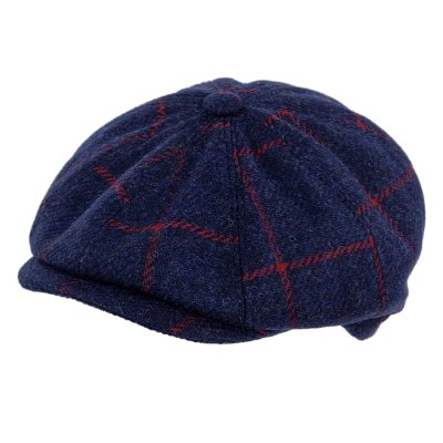 Gubbkeps / Flat cap - Gårda Premium Callander Wool Newsboy (blå)