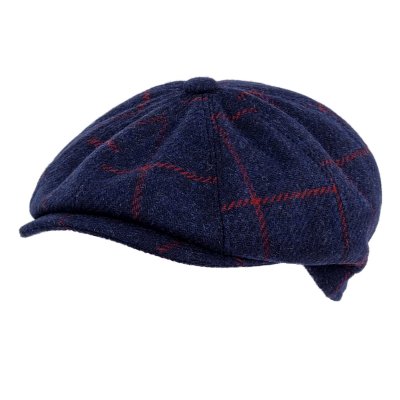 Gubbkeps / Flat cap - Gårda Premium Callander Wool Newsboy (blå)