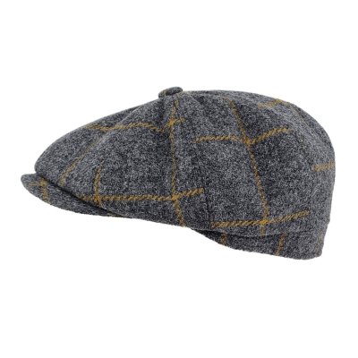 Gubbkeps / Flat cap - Gårda Premium Callander Wool Newsboy (grå)