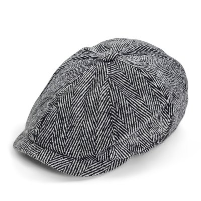 Gubbkeps / Flat cap - Gårda Lanark Newsboy (svart/vit)