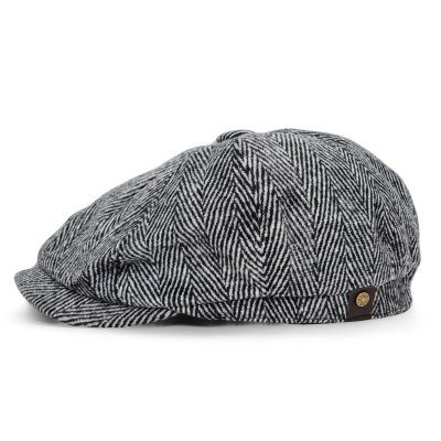 Gubbkeps / Flat cap - Gårda Lanark Newsboy (svart/vit)