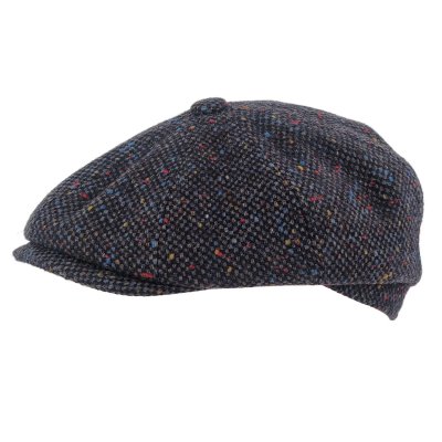 Gubbkeps / Flat cap - Gårda Premium Consett Wool Newsboy (blå)