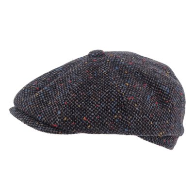 Gubbkeps / Flat cap - Gårda Premium Consett Wool Newsboy (blå)