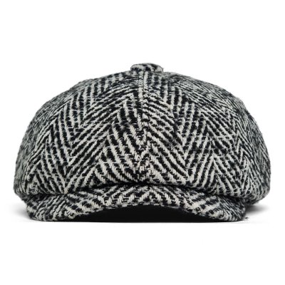 Gubbkeps / Flat cap - Gårda Coulter Newsboy (svart/vit)
