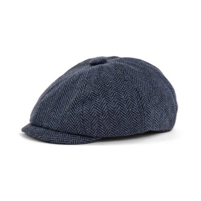 Gubbkeps / Flat cap - Gårda Digby Children's Newsboy Cap (blå)