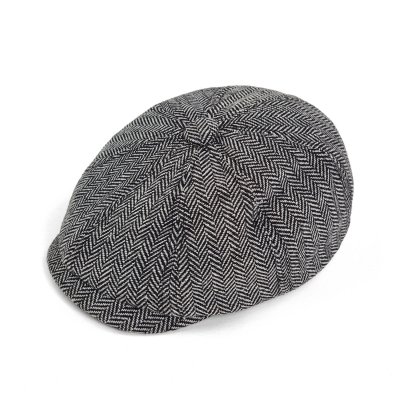 Gubbkeps / Flat cap - Gårda Digby Children's Newsboy Cap (svart/vit)