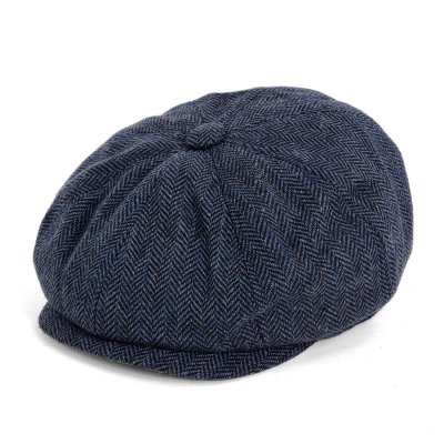 Gubbkeps / Flat cap - Gårda Digby Newsboy Cap (blå)