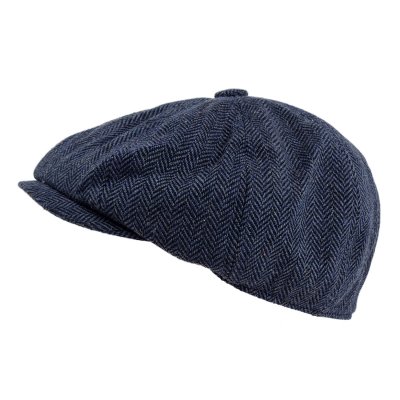 Gubbkeps / Flat cap - Gårda Digby Newsboy Cap (blå)