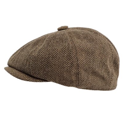 Gubbkeps / Flat cap - Gårda Digby Newsboy Cap (brun)