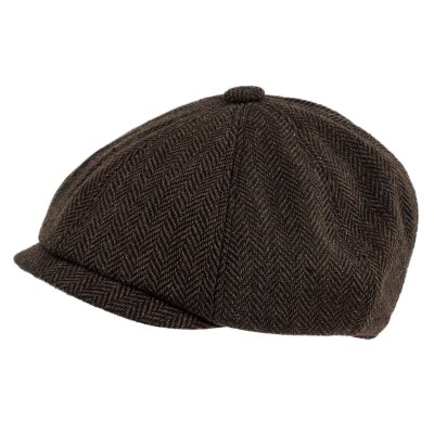 Gubbkeps / Flat cap - Gårda Digby Newsboy Cap (mörkbrun)