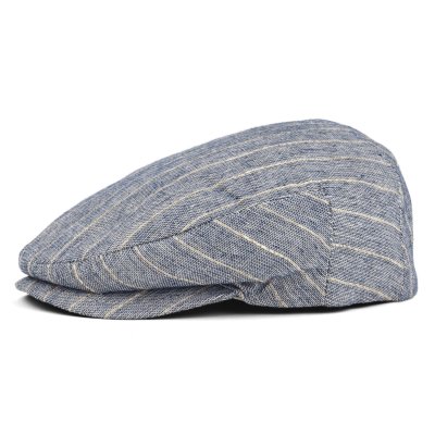 Gubbkeps / Flat cap - Gårda Edington Striped Sixpence (blå)