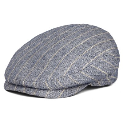 Gubbkeps / Flat cap - Gårda Edington Striped Sixpence (blå)