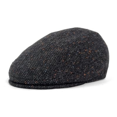 Gubbkeps / Flat cap - Gårda Premium Formby Wool Sixpence (svart)